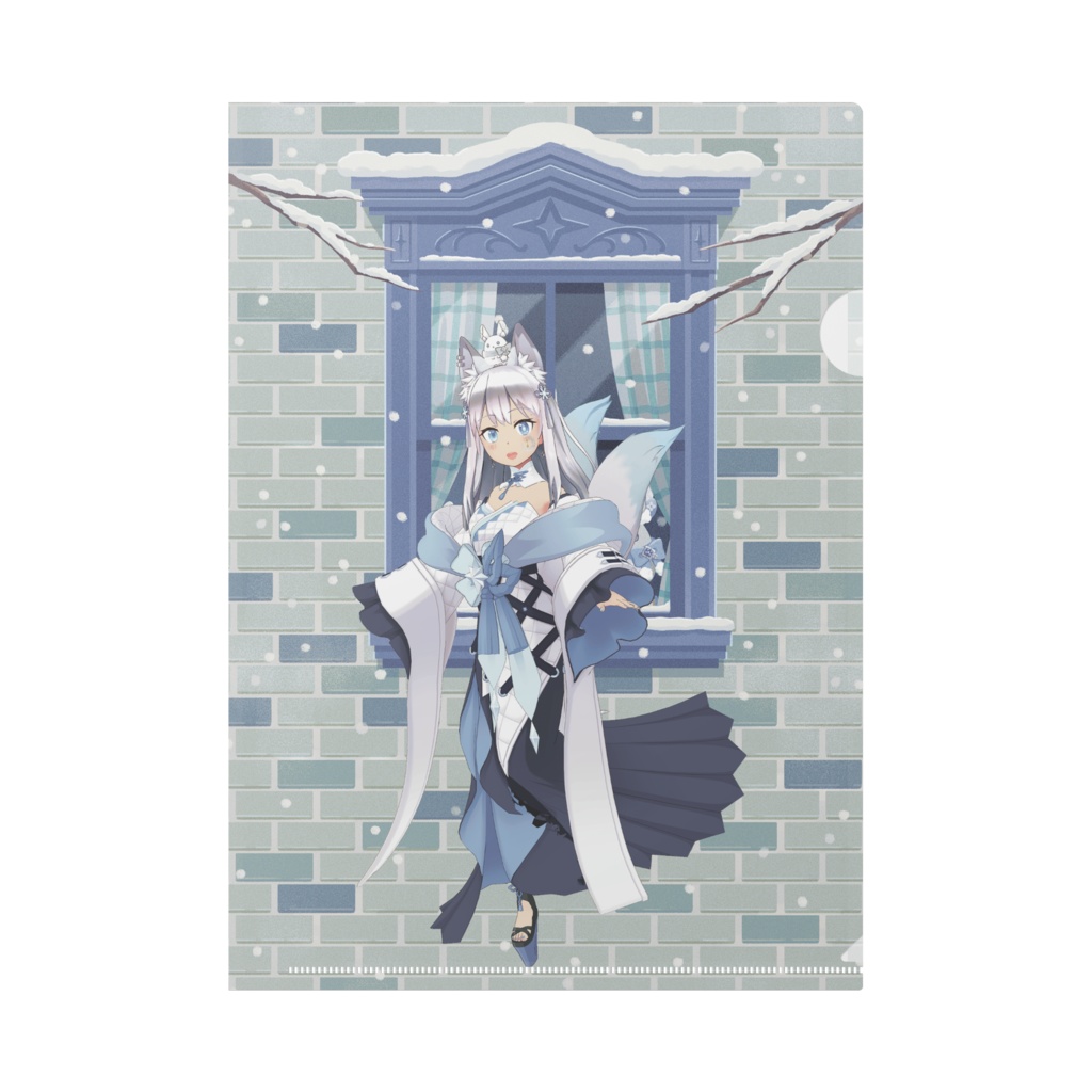 【涼風海莉】12月冬コーデ-クリアファイル-G1075