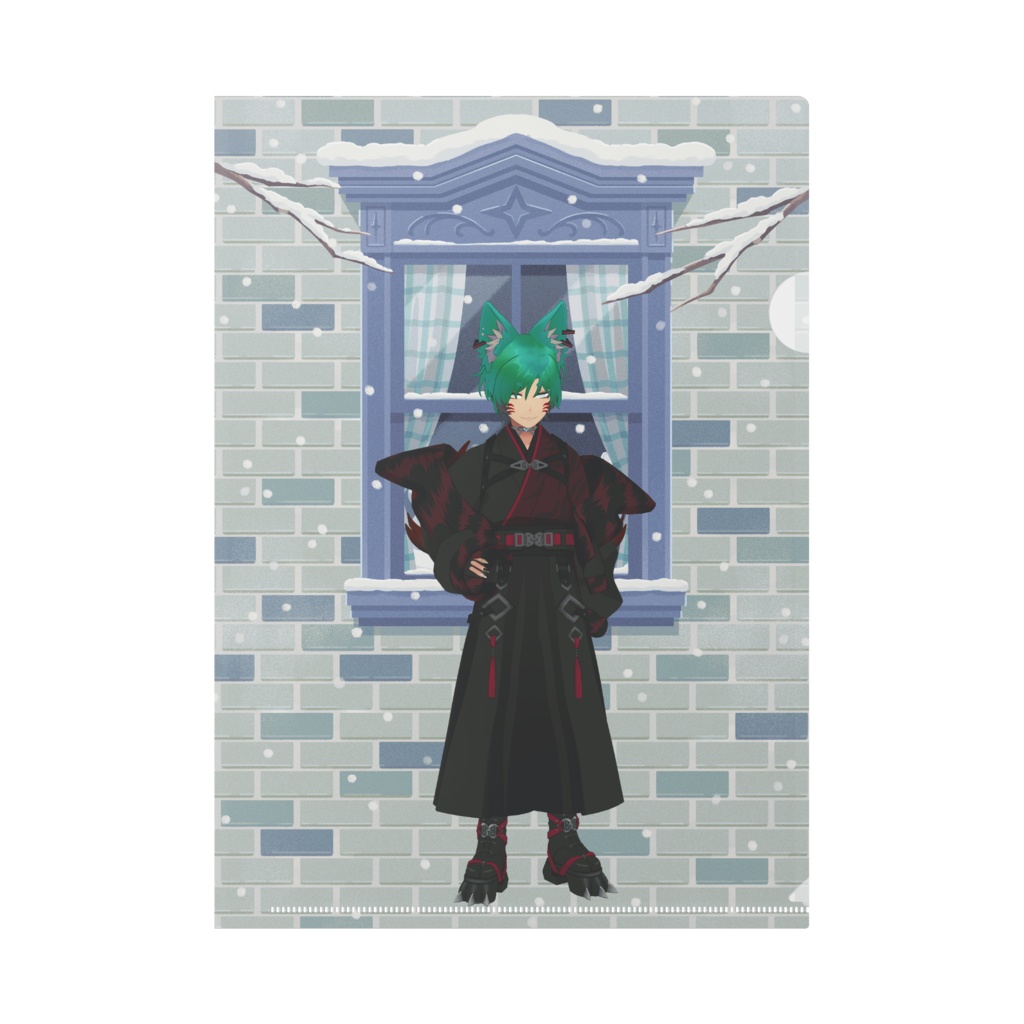 【淺間葛葉】12月冬コーデ-クリアファイル-G1105