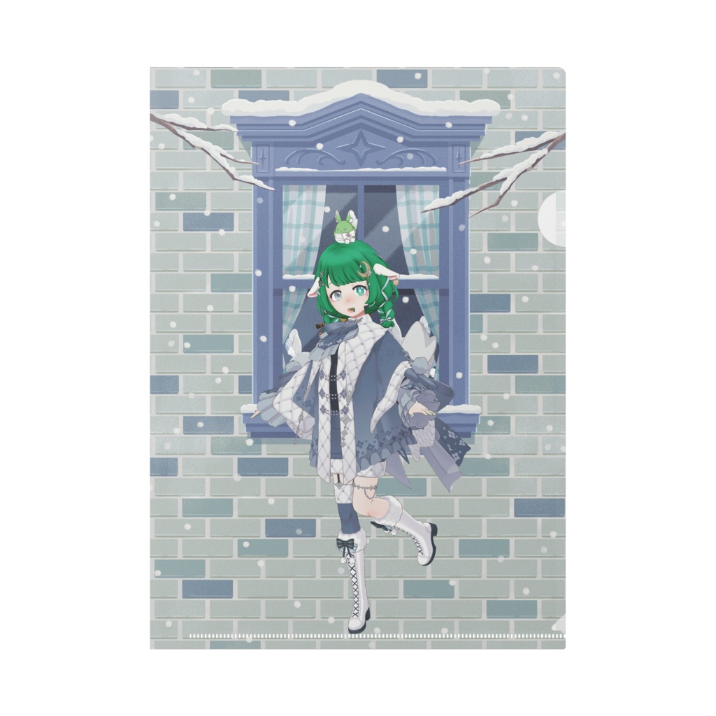 【澪音(みおん)】12月冬コーデ-クリアファイル-G1107