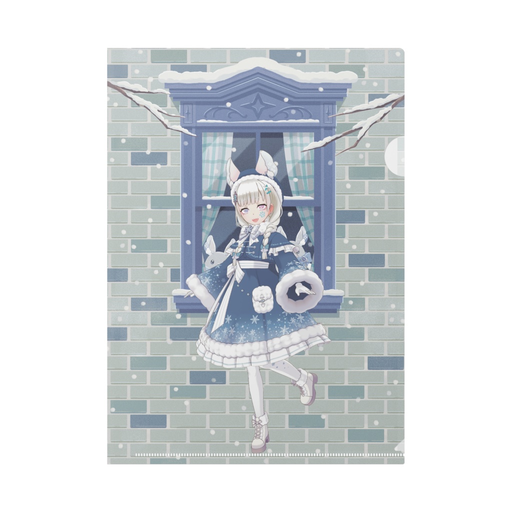 【猫乃瀬シグレ】12月冬コーデ-クリアファイル-G0935