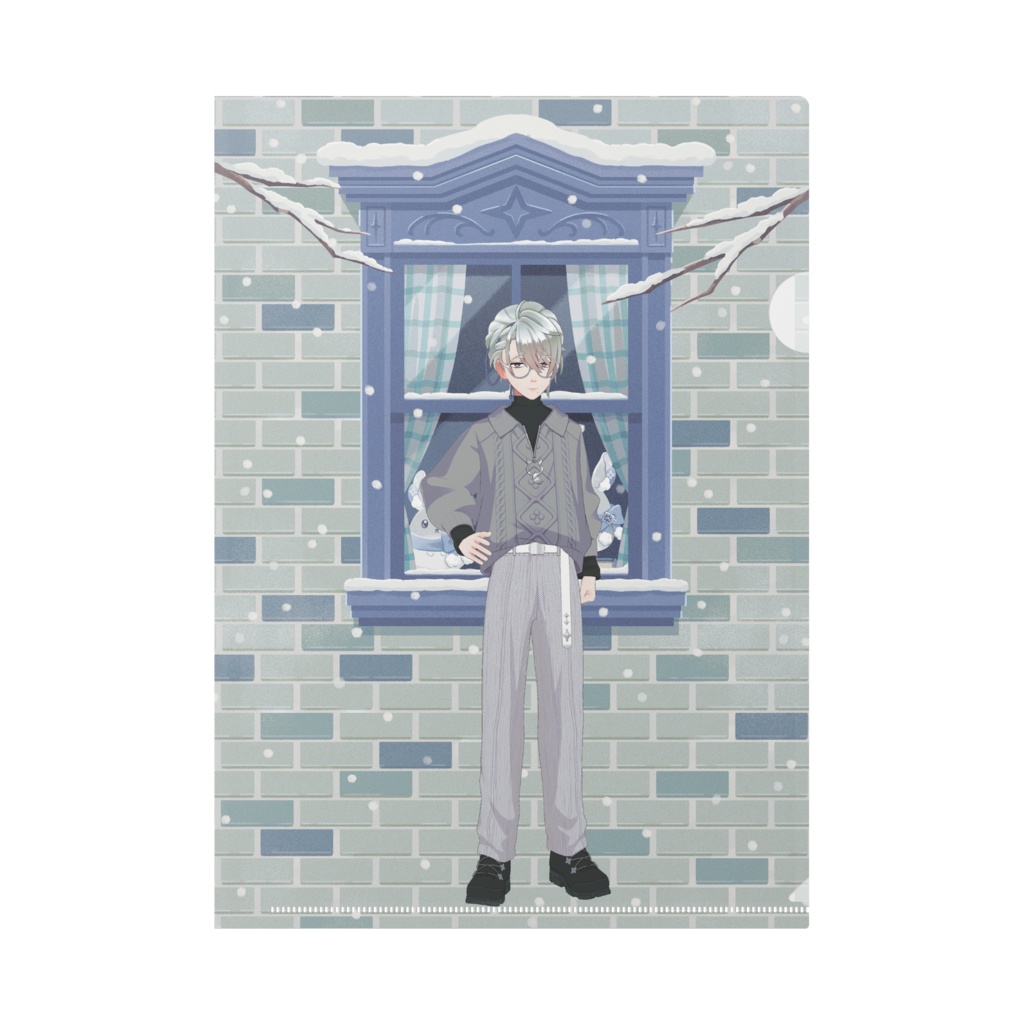 【珈琲チョコ零斗】12月冬コーデ-クリアファイル-G1108