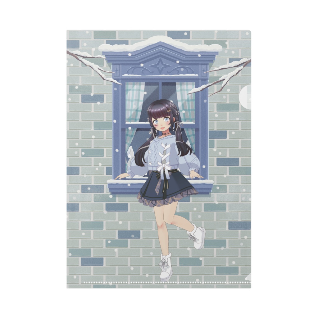 【瑠月】12月冬コーデ-クリアファイル-G1079