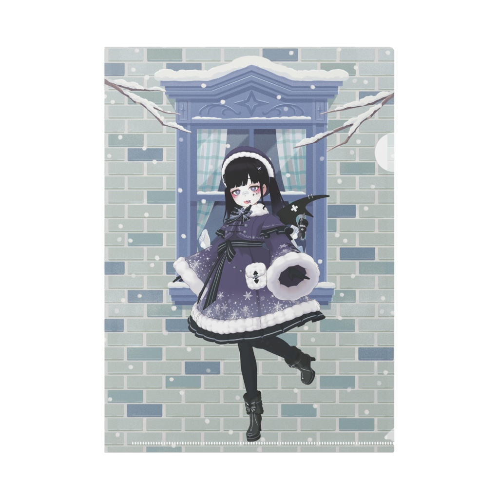 【甘衣 姫乃】12月冬コーデ-クリアファイル-G0627