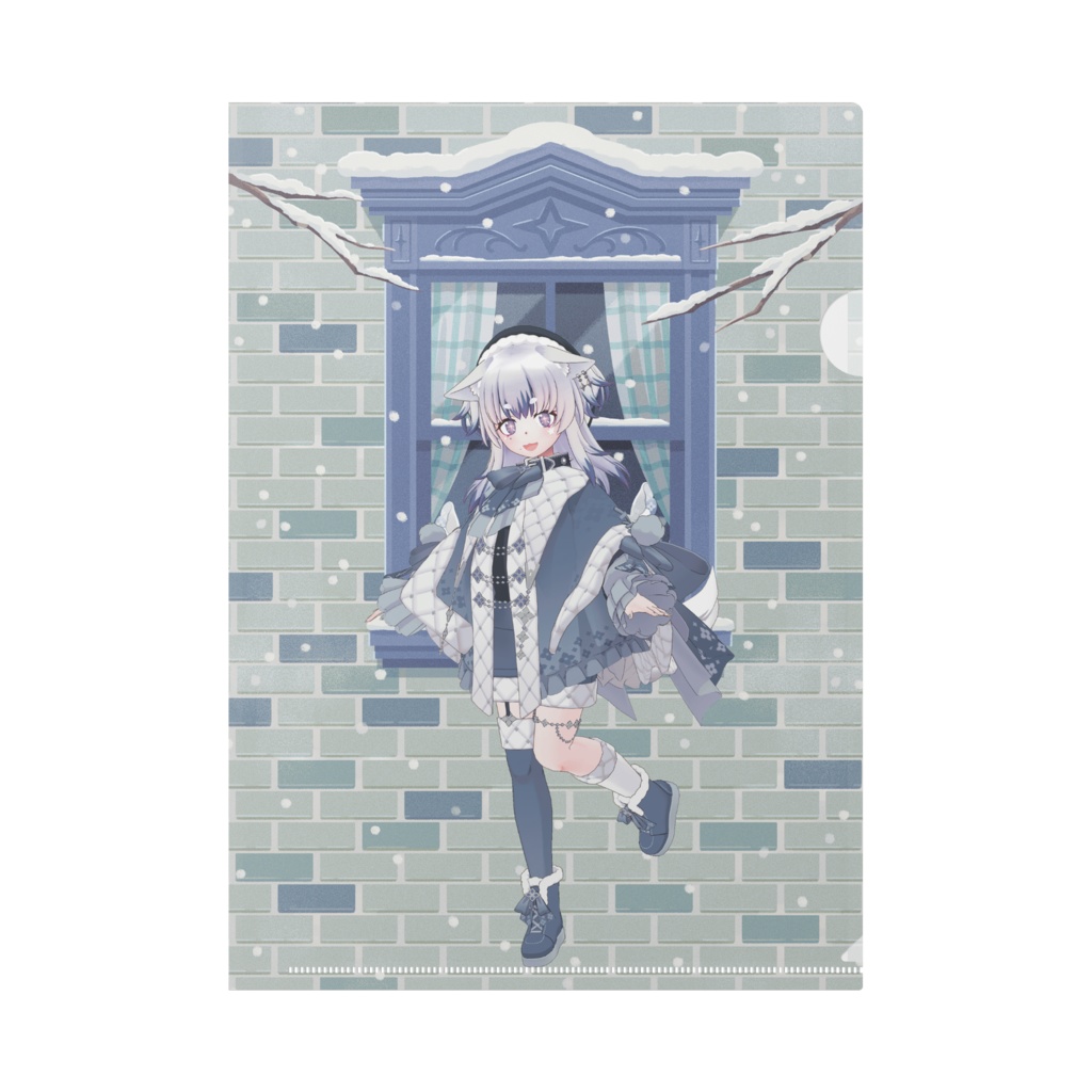 【田端ぷん】12月冬コーデ-クリアファイル-G0894