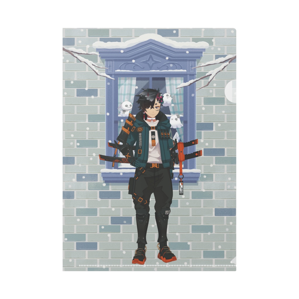 【甲忍 鴉】12月冬コーデ-クリアファイル-G0700