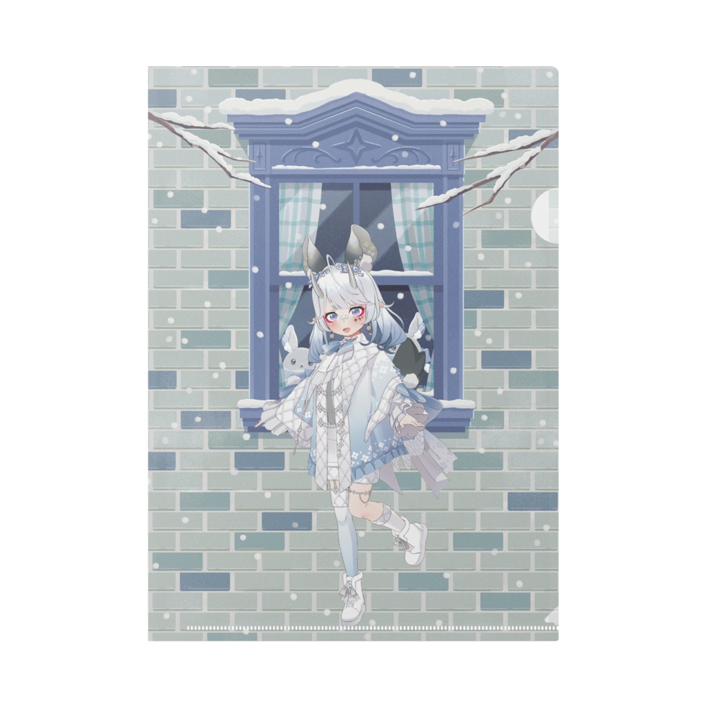 【白音。】12月冬コーデ-クリアファイル-G0943