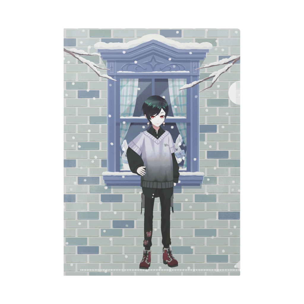 【真夜】12月冬コーデ-クリアファイル-G0804