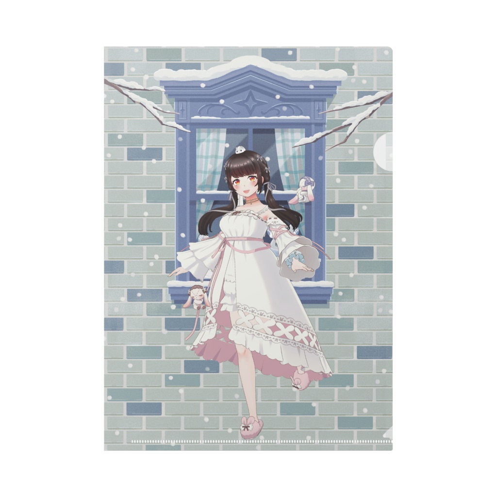 【紅葉雅楽乃】12月冬コーデ-クリアファイル-G0706