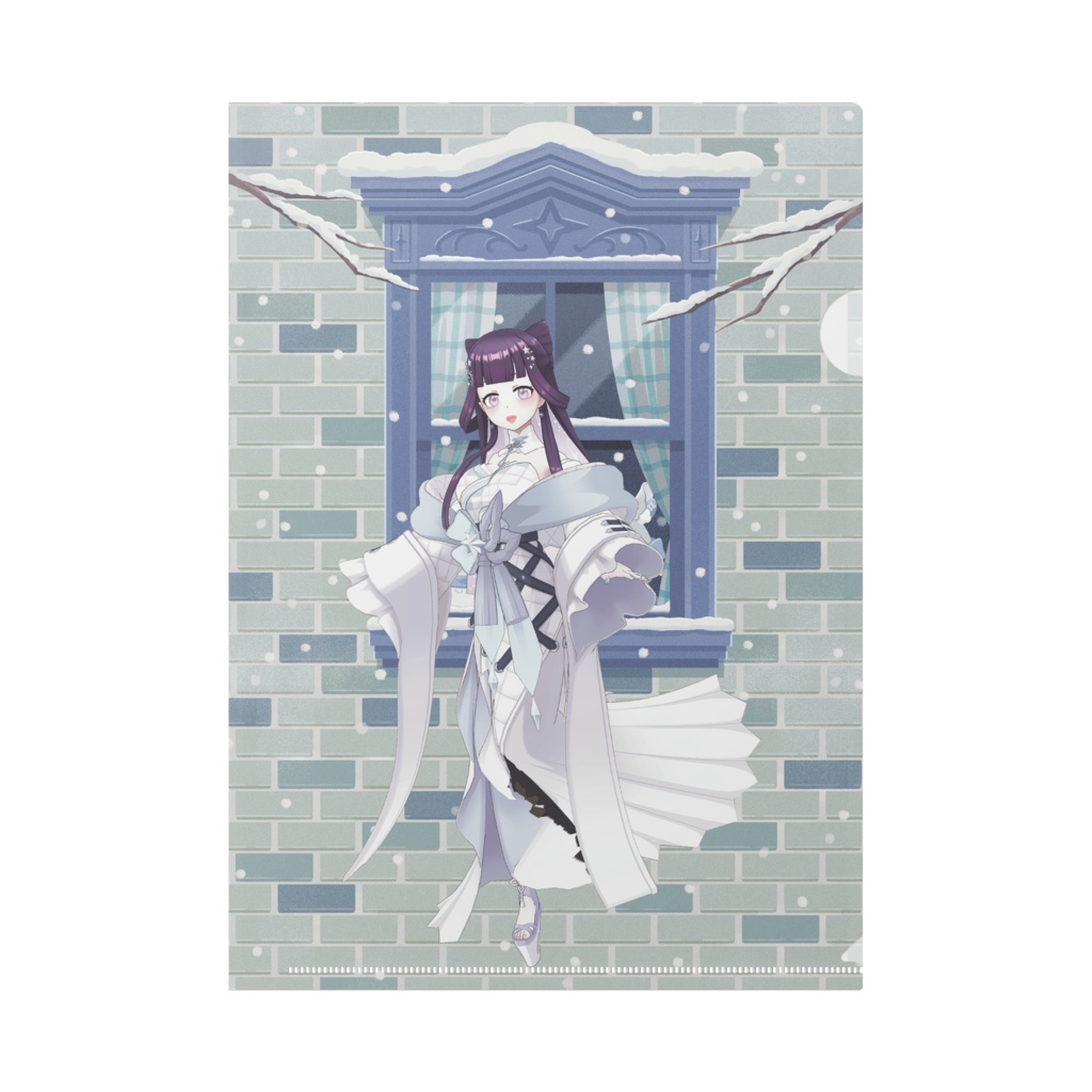 【紫月リリス】12月冬コーデ-クリアファイル-G0752