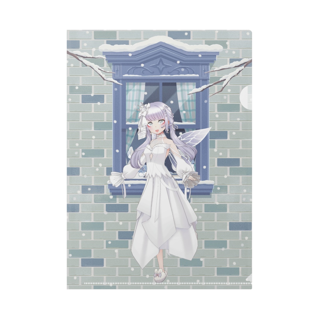 【紫空 恋々】12月冬コーデ-クリアファイル-G0749