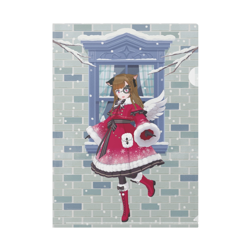 【紫華-saki-】12月冬コーデ-クリアファイル-G0747