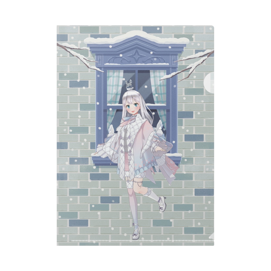 【綴乃 いと】12月冬コーデ-クリアファイル-G0879