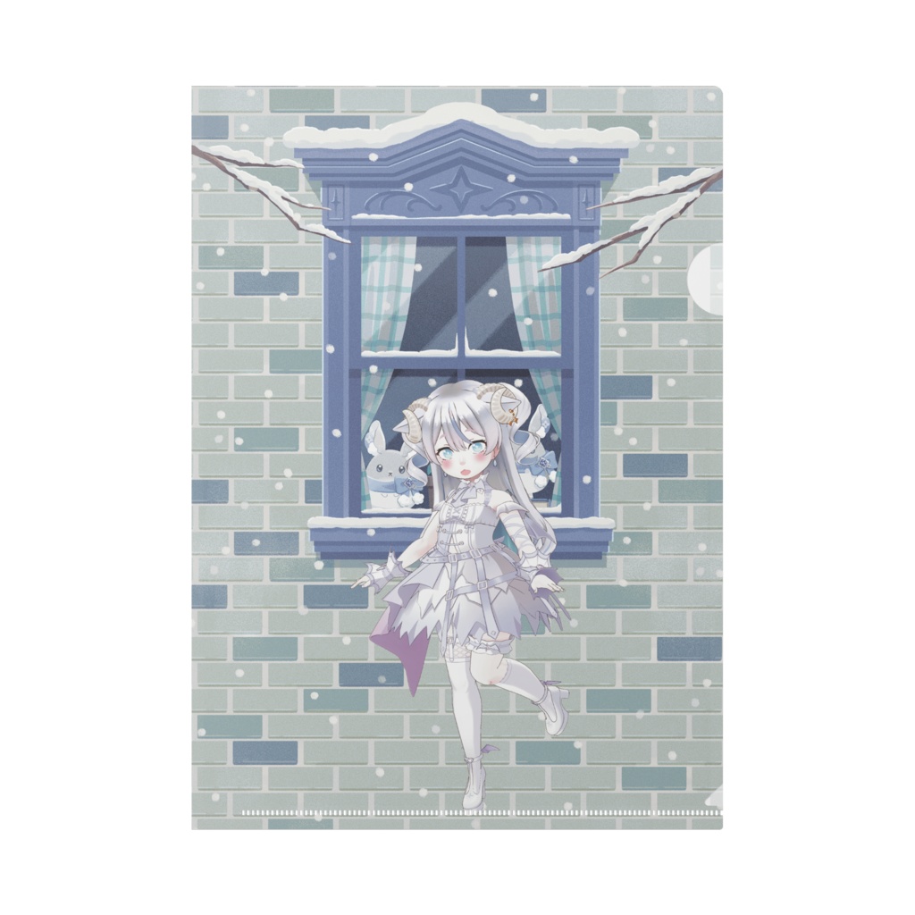 【羊宮めり】12月冬コーデ-クリアファイル-G1061