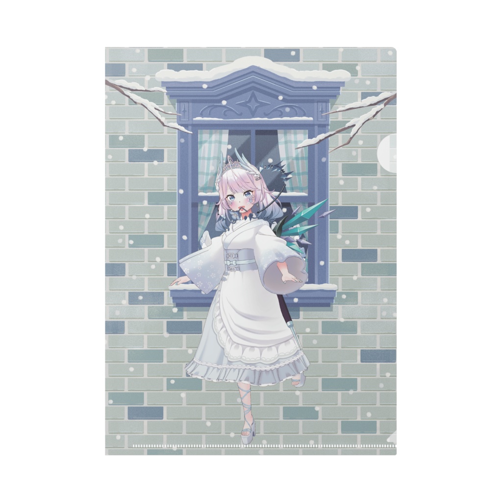 【美髪サラ】12月冬コーデ-クリアファイル-G0969