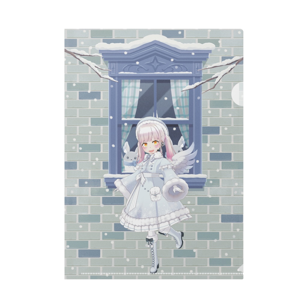 【花乃】12月冬コーデ-クリアファイル-G0609