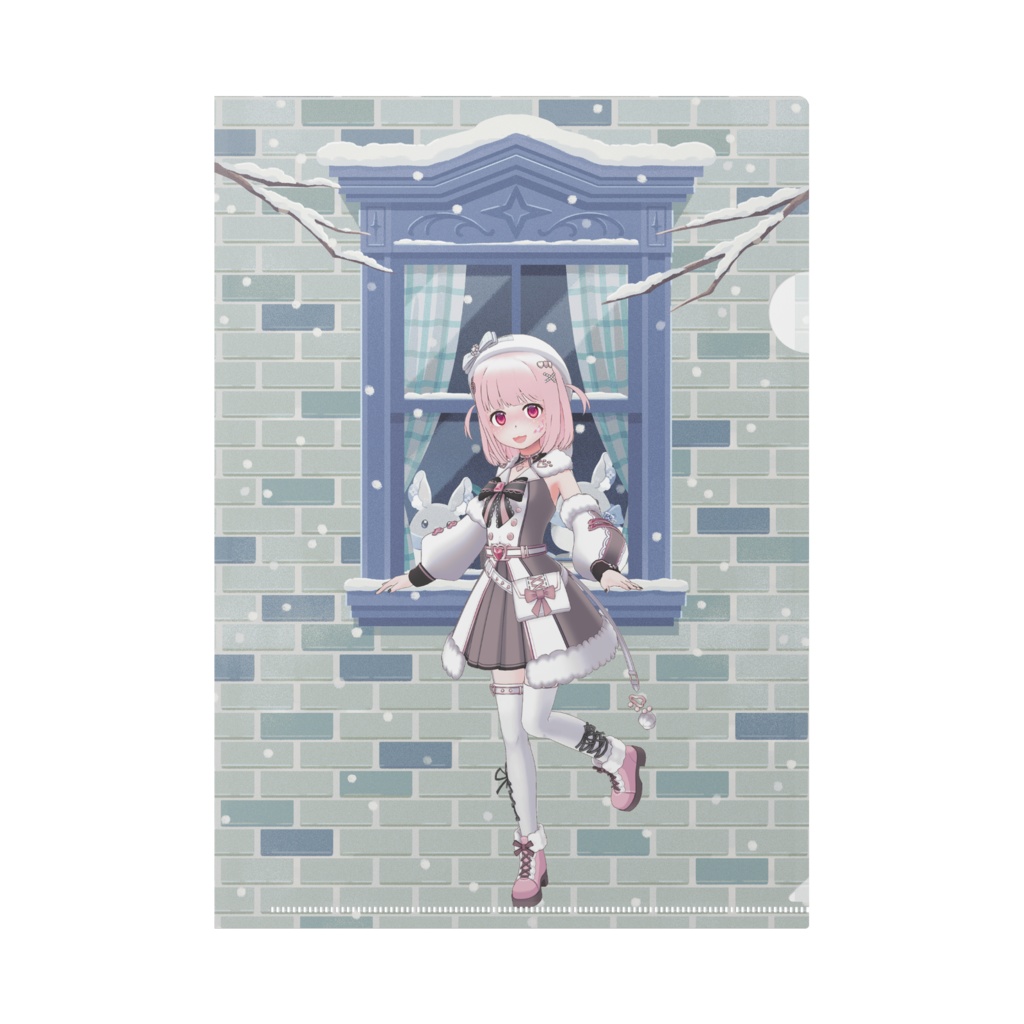 【花堂しゅか】12月冬コーデ-クリアファイル-G0608