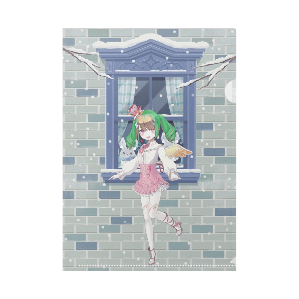 【苺乃たると】12月冬コーデ-クリアファイル-G1112