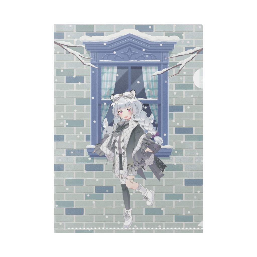 【葎花】12月冬コーデ-クリアファイル-G1070