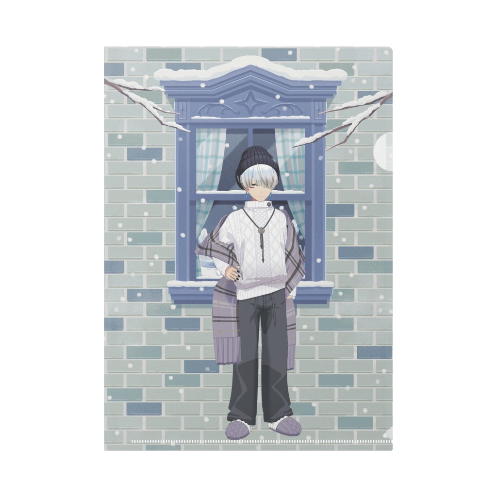 【蒼唯 七詩】12月冬コーデ-クリアファイル-G0865