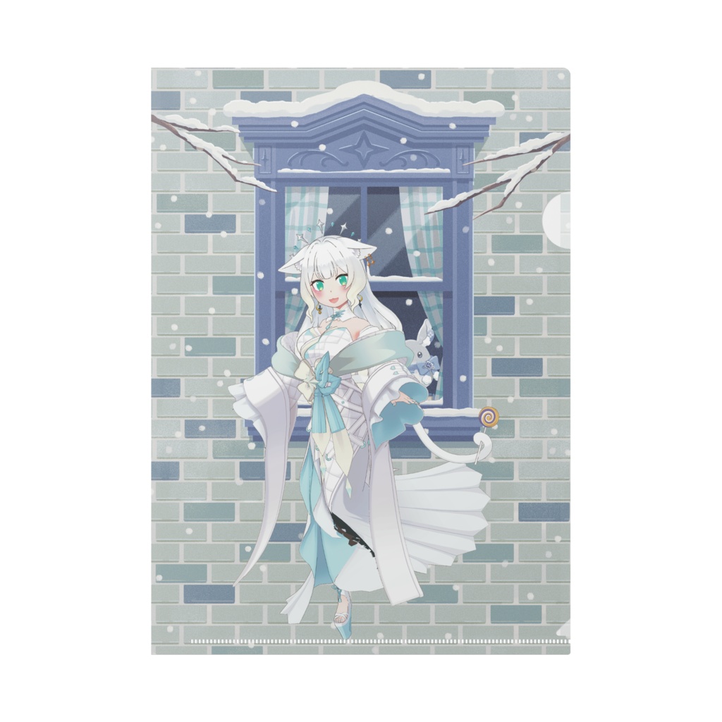 【虎城ヒナタ】12月冬コーデ-クリアファイル-G0693
