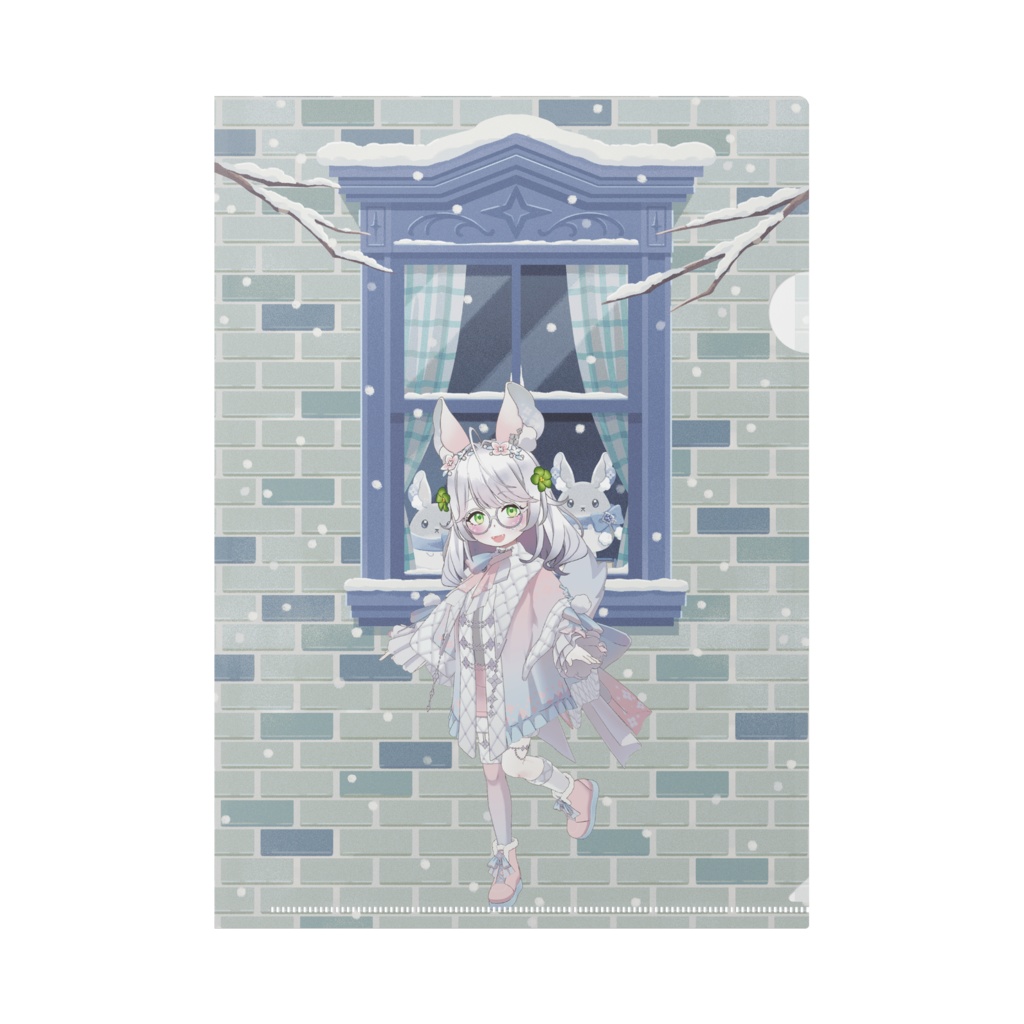 【訪灯 蛍】12月冬コーデ-クリアファイル-G1001