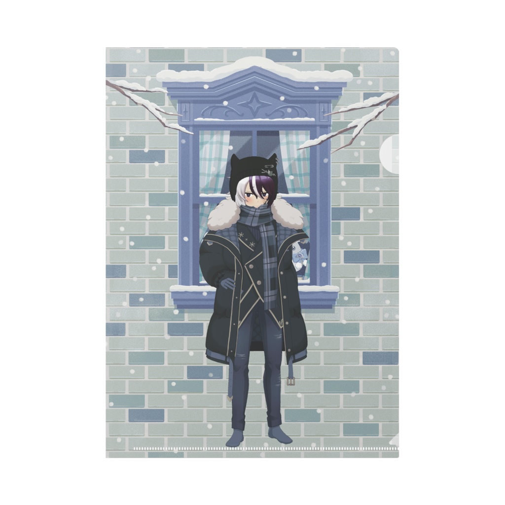 【那月 むん】12月冬コーデ-クリアファイル-G0917