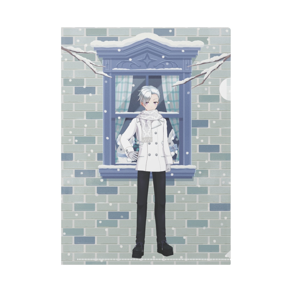 【銀二】12月冬コーデ-クリアファイル-G0657