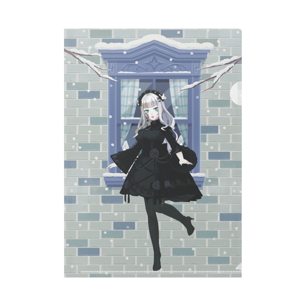 【鋳澄 キコ】12月冬コーデ-クリアファイル-G0875