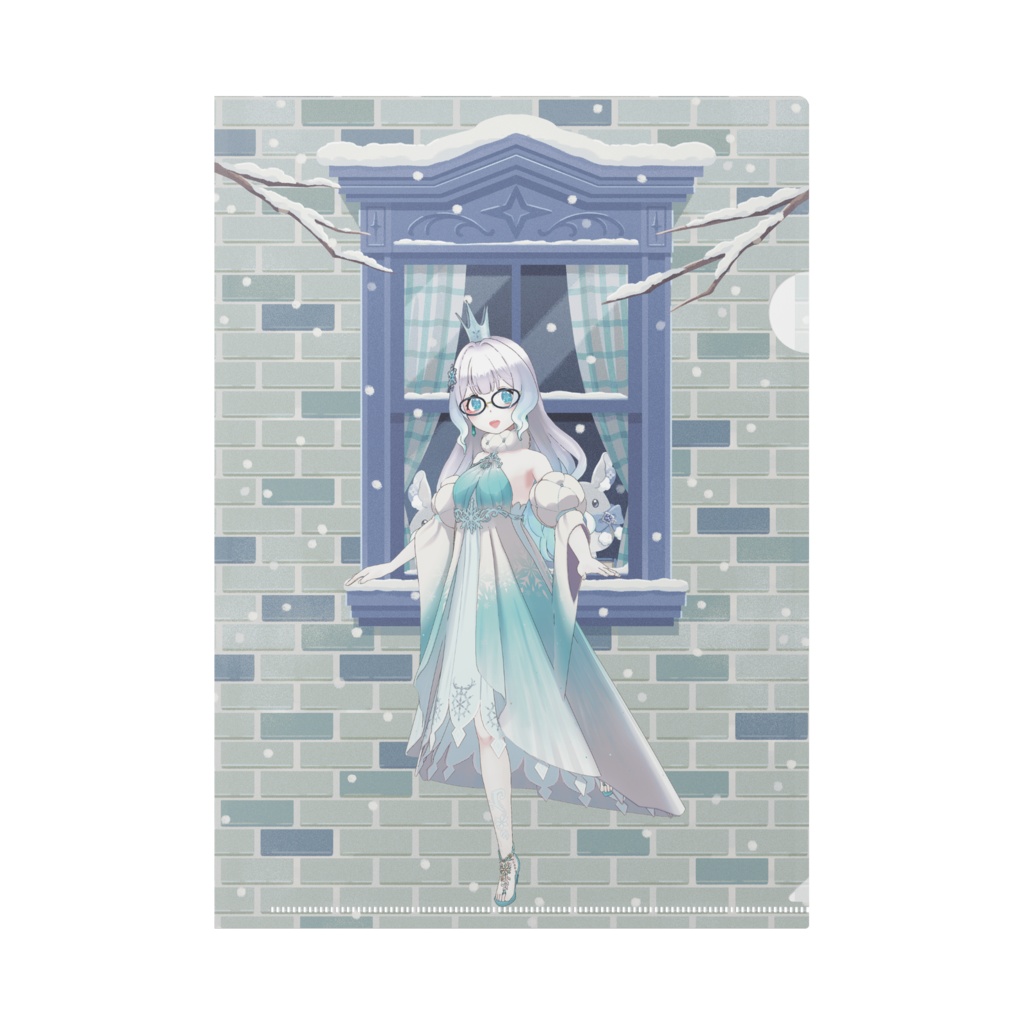 【雪山】12月冬コーデ-クリアファイル-G0844