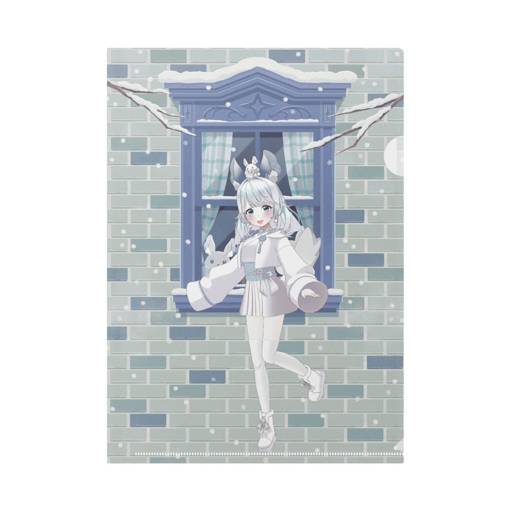 【雪見こゆき】12月冬コーデ-クリアファイル-G0843