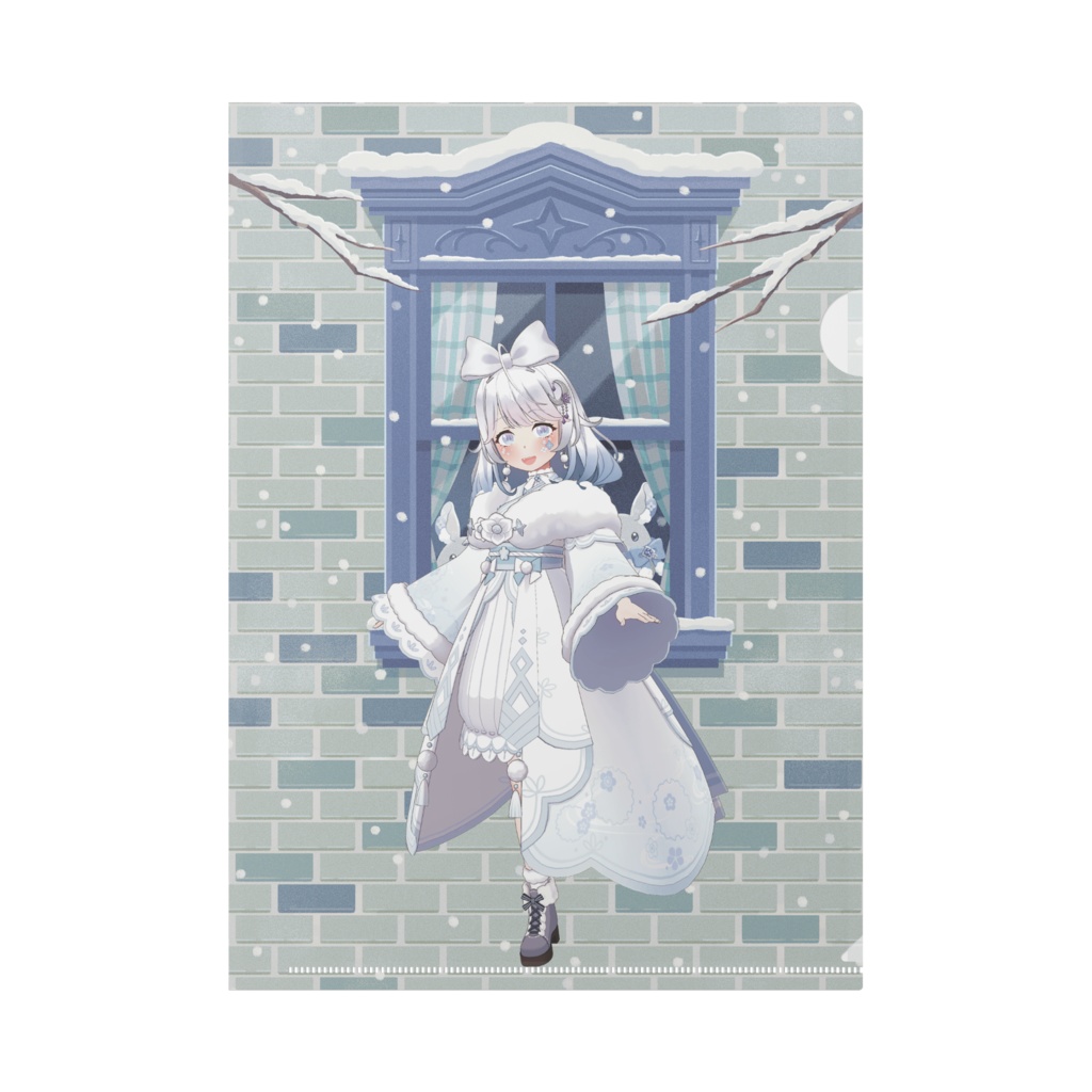 【霧崎璃愛】12月冬コーデ-クリアファイル-G1022