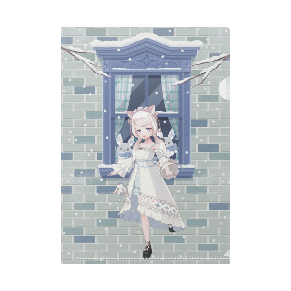 【飴星りいのとよな】12月冬コーデ-クリアファイル-G0573