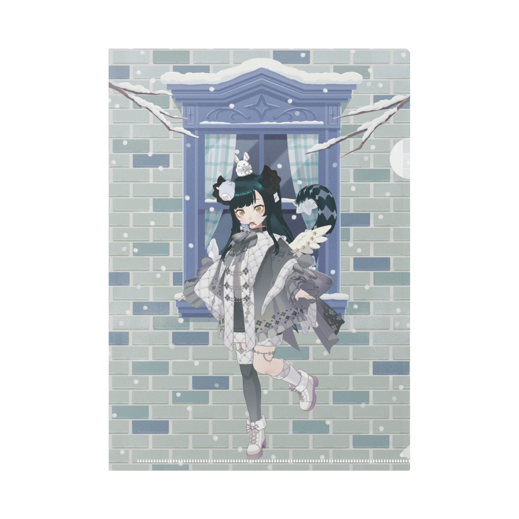 【高城(たかしろ)】12月冬コーデ-クリアファイル-G0708