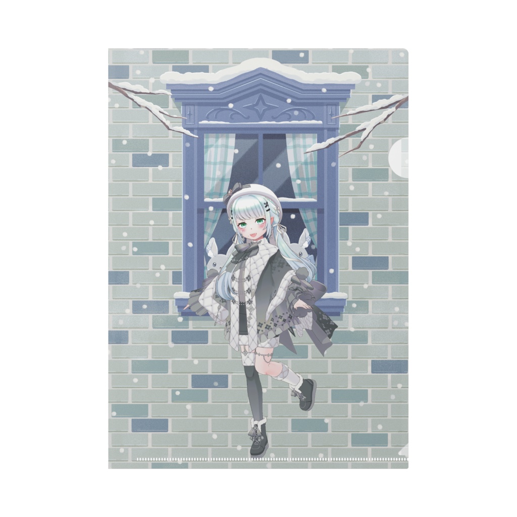 【鬼灯 姫華】12月冬コーデ-クリアファイル-G0637