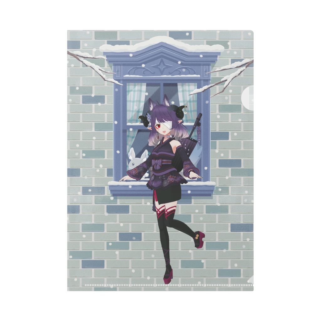 【鬼狐水仙】12月冬コーデ-クリアファイル-G0636