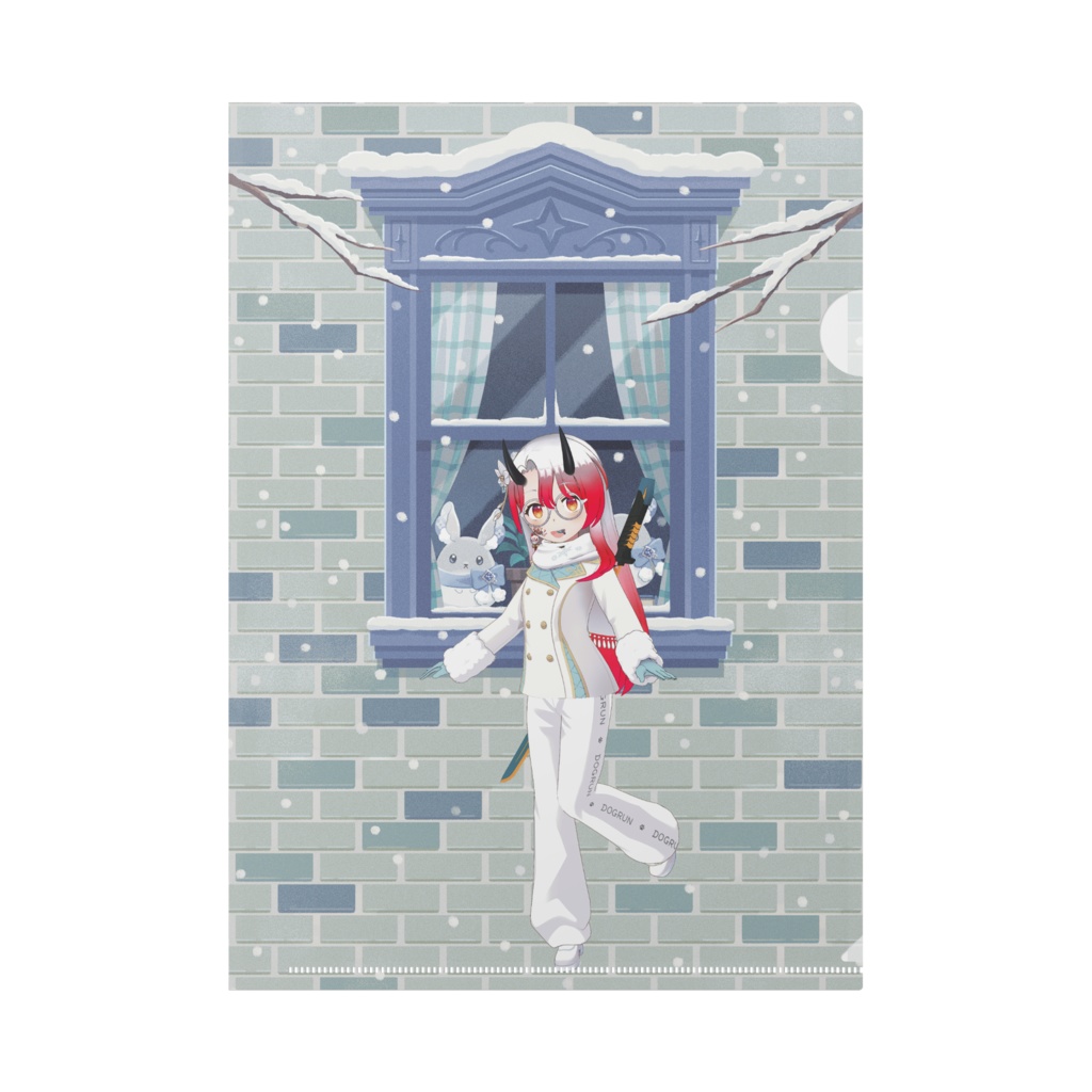 【詩音[しお]】12月冬コーデ-クリアファイル-G0759