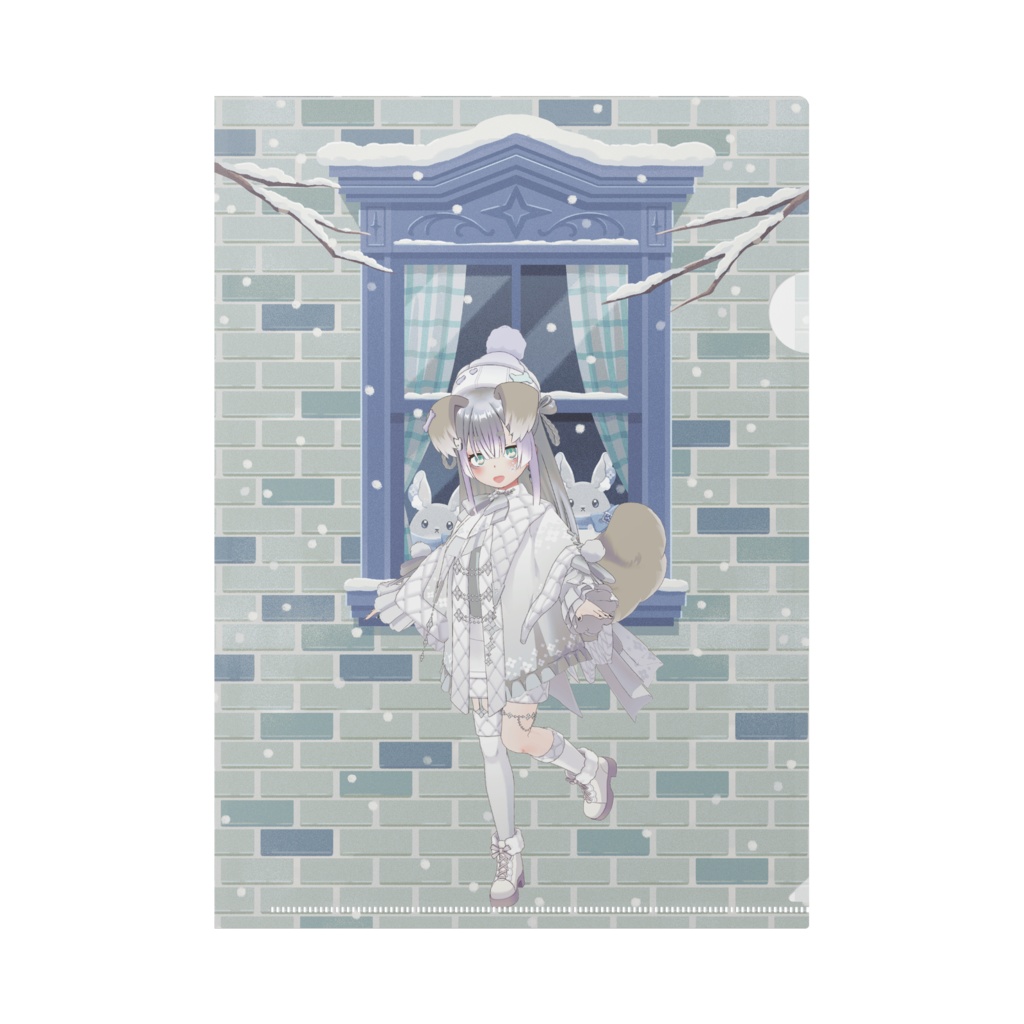 【雑穀米定食】12月冬コーデ-クリアファイル-G0740