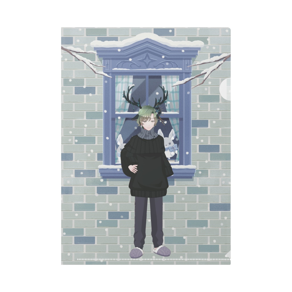 【Ｊ】12月冬コーデ-クリアファイル-G0033