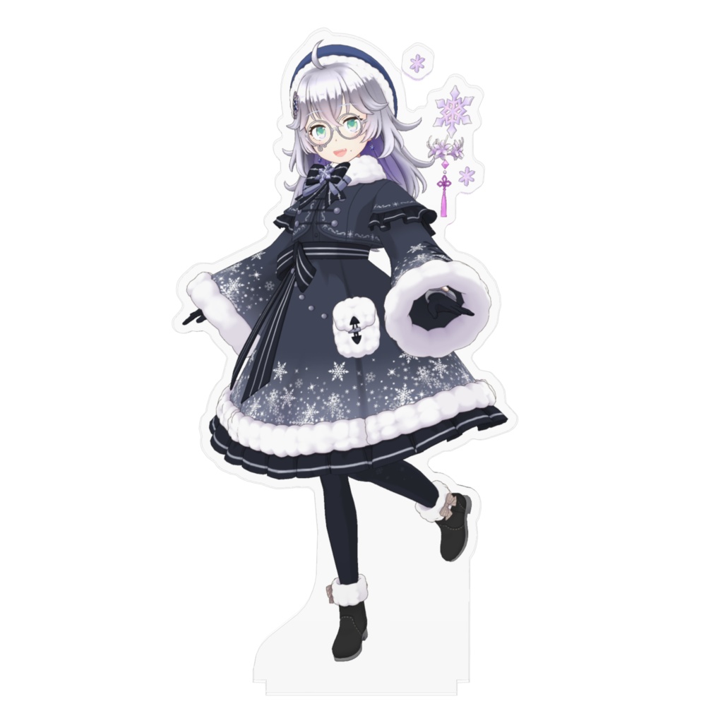 【黒目紅玉(あかめん)】12月冬コーデ-アクスタ-G0719