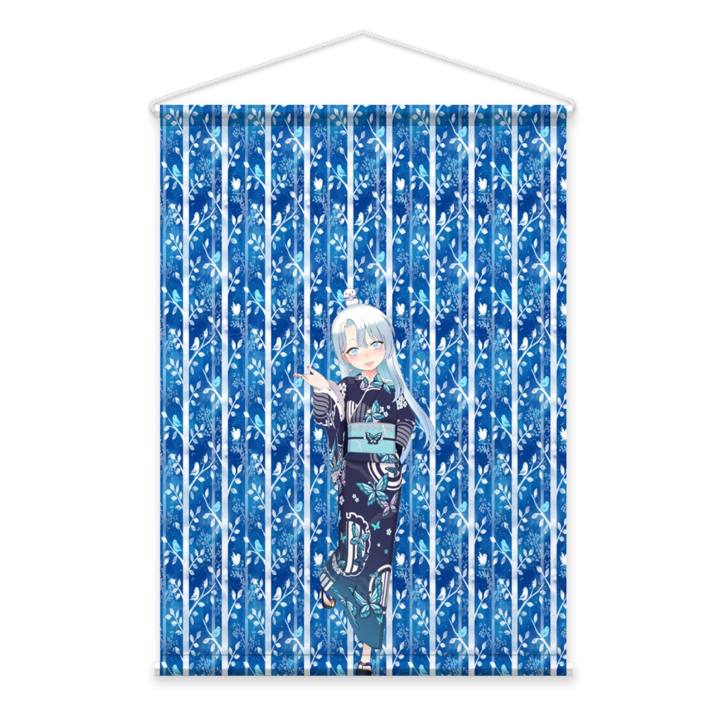 【紫月冬城】01月記念日-タペストリー-G0315