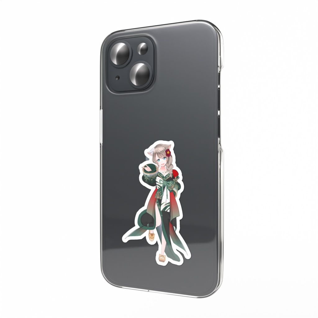 【たま(ﾈﾑﾘﾈｺ)】01月記念日-スマホステッカーG0013