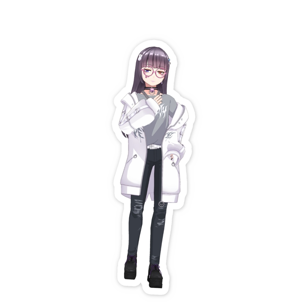【ぷまと】01月記念日-スマホステッカーG0082
