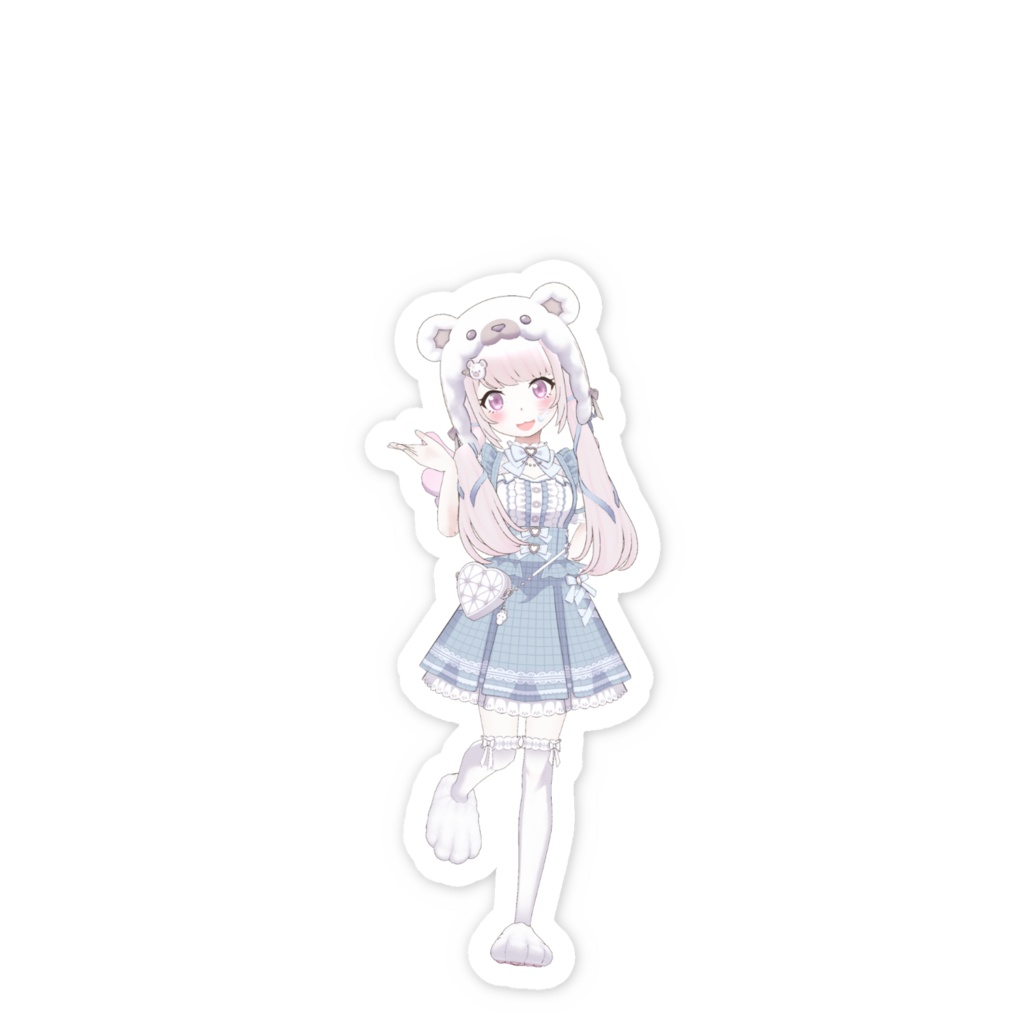 【もぷちゃん。】01月記念日-スマホステッカーG1099