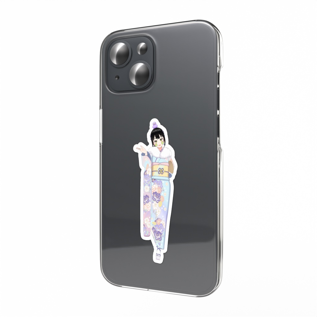 【クマムシ子】01月記念日-スマホステッカーG0302