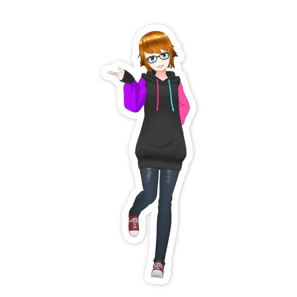 【クリームGAME】01月記念日-スマホステッカーG0880