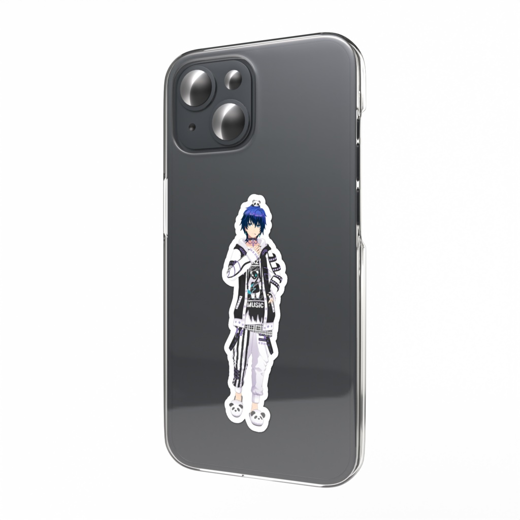 【優しいパンダ】01月記念日-スマホステッカーG1014