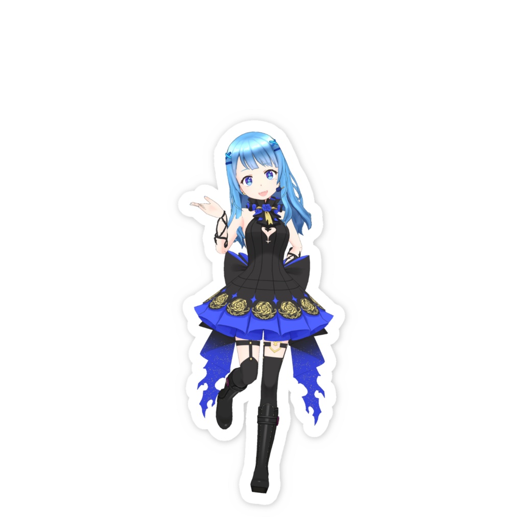 【水音 らい】01月記念日-スマホステッカーG0523