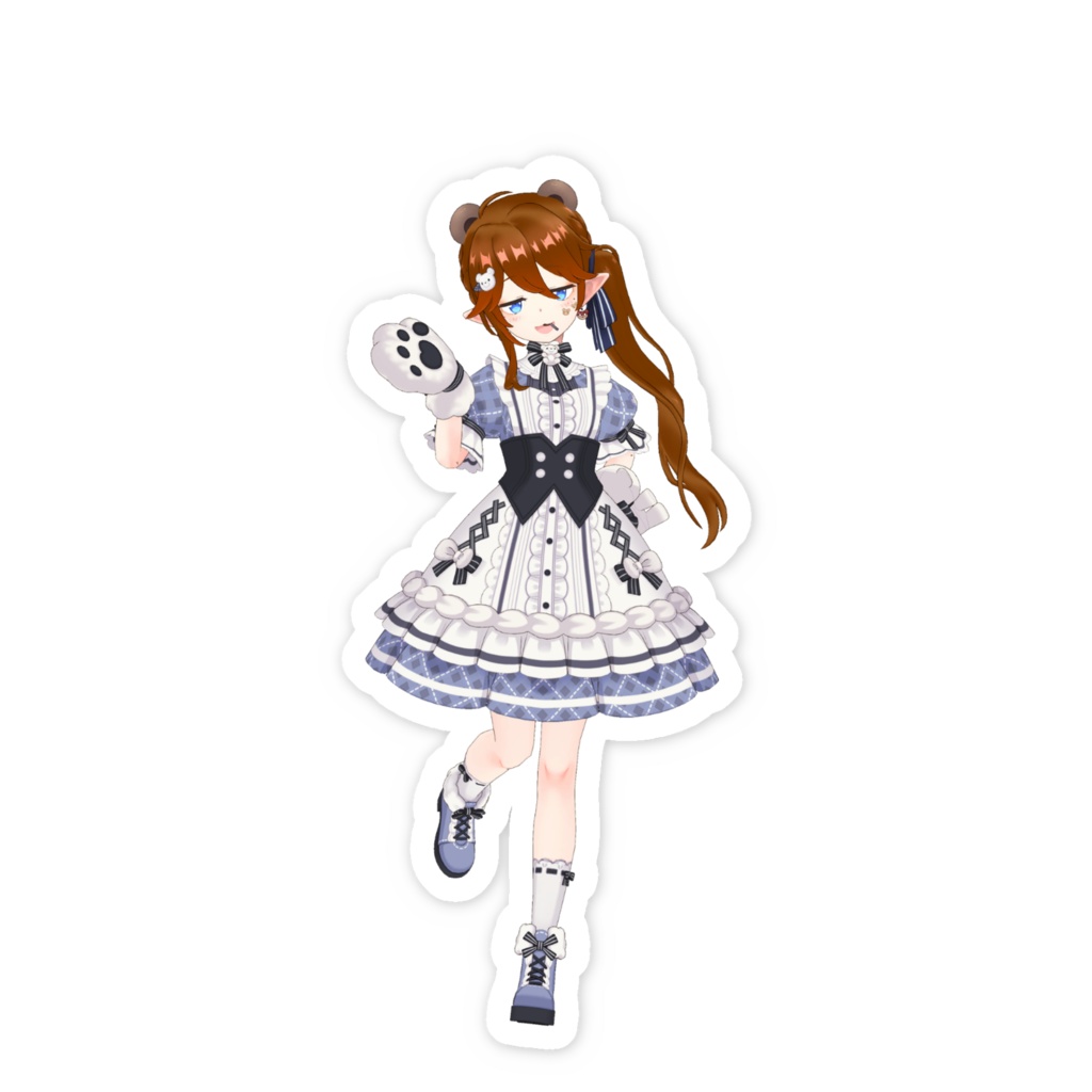 【熊神 皇孤】01月記念日-スマホステッカーG0824