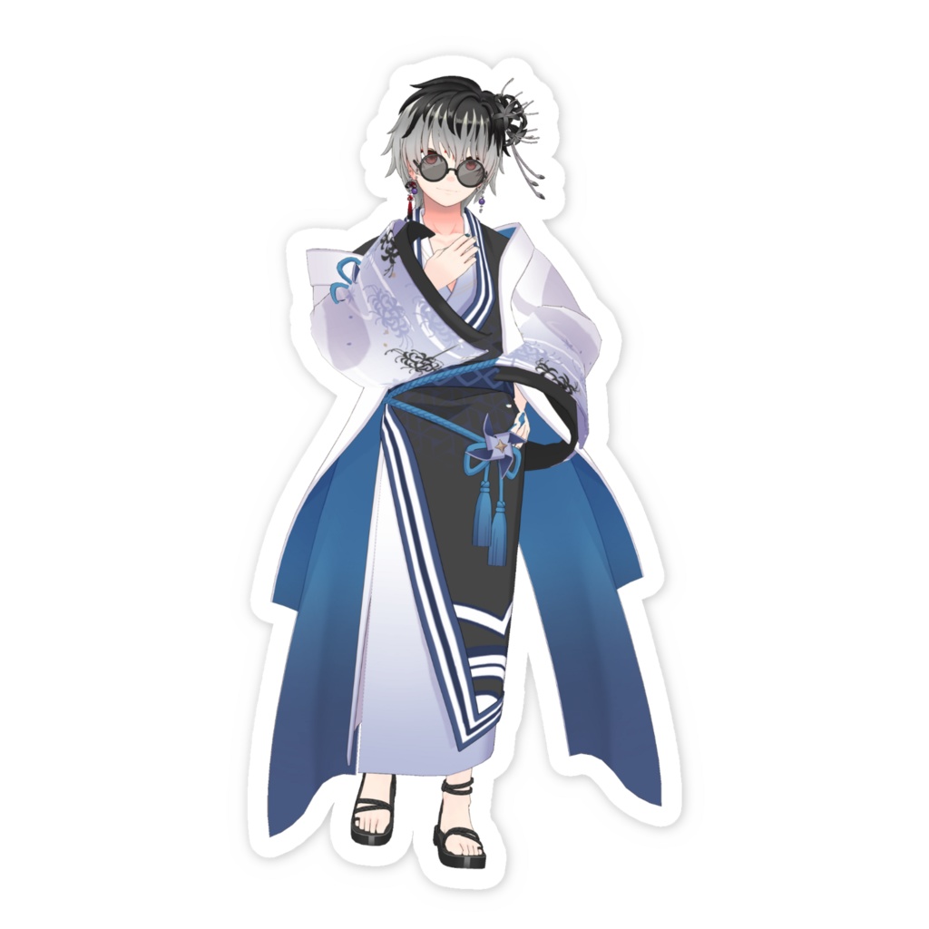 【牡蠣原カイ】01月記念日-スマホステッカーG0390