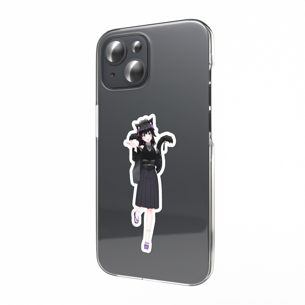 【猫宮】01月記念日-スマホステッカーG0384